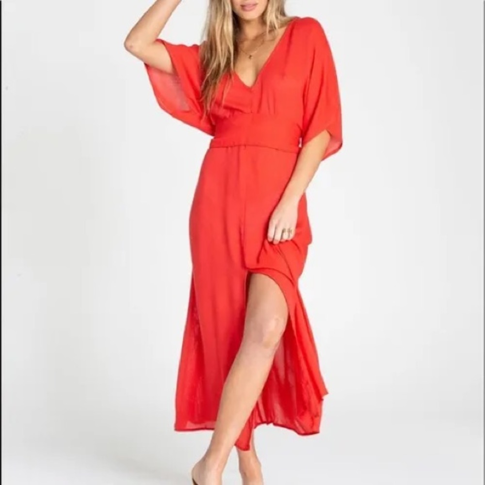 Billabong Forever Fine Midi Boho Gauze Dress